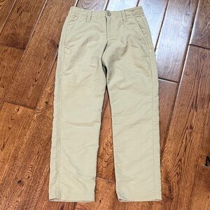 Under Armour Boys khaki Match Play Pants like new Sz 10